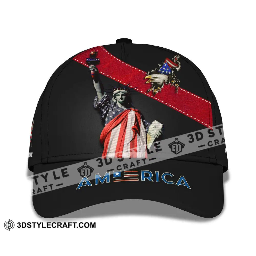 Unisex Cap Custom Name 3D - America Icon Liberties