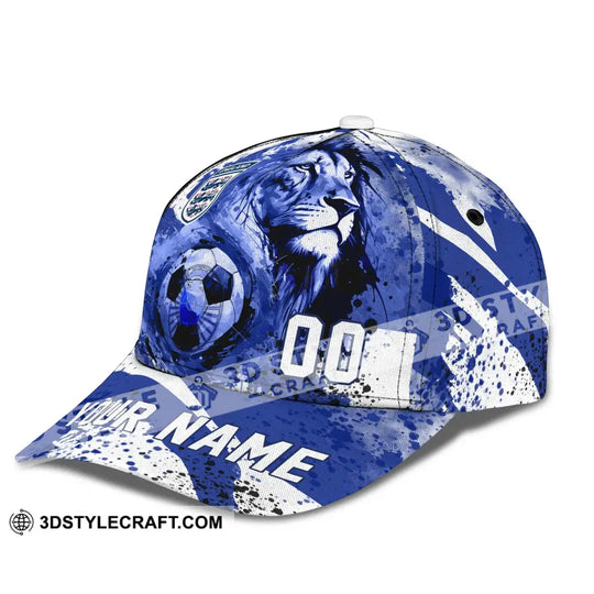 Unisex Cap, Custom Name And Number Cap - England National Team Lion Ball style option 3