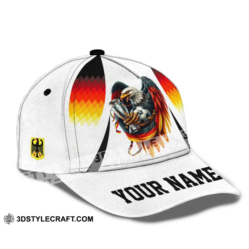 Unisex Cap Custom Name And Number Euro 2024 National Team Germany Eagle Hugs The Ball