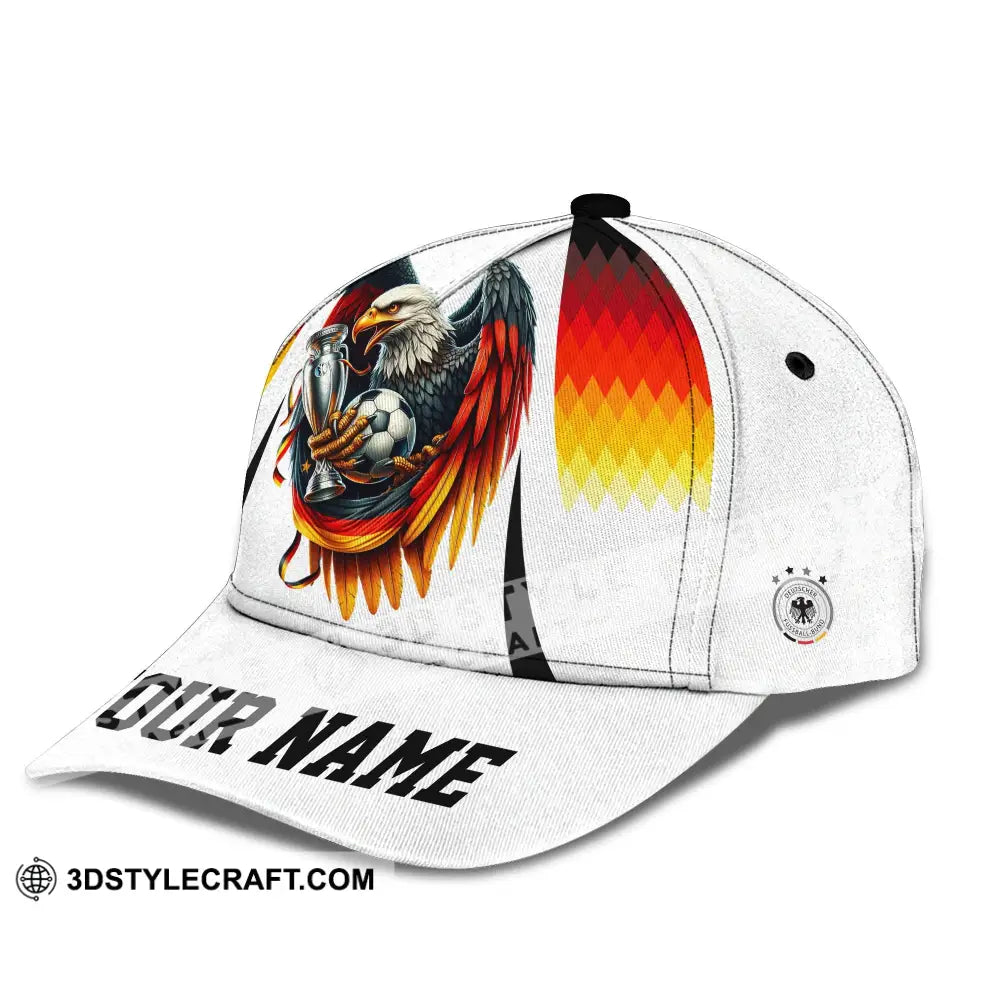 Unisex Cap Custom Name And Number Euro 2024 National Team Germany Eagle Hugs The Ball