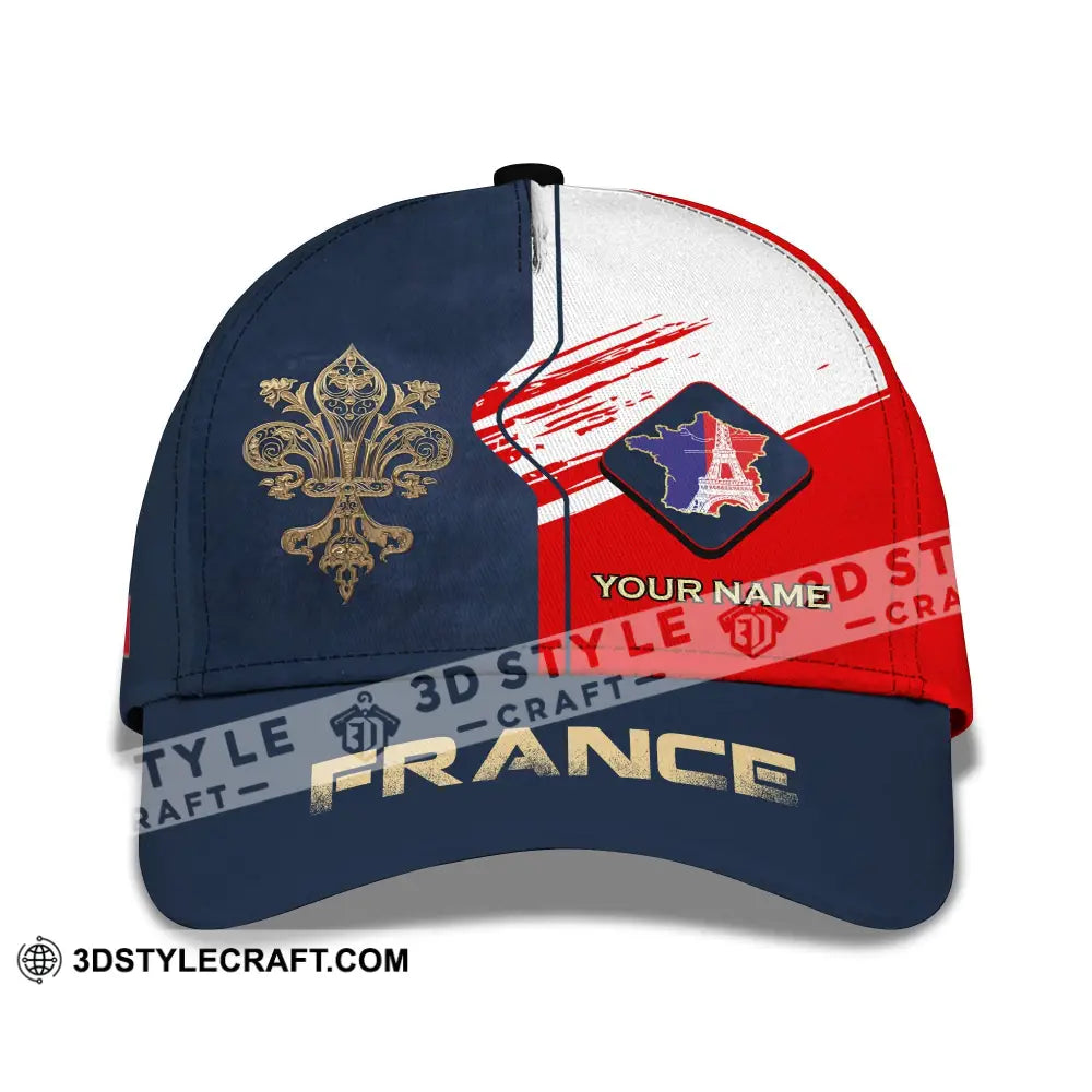 Unisex Cap Custom Name Shirt - France Map