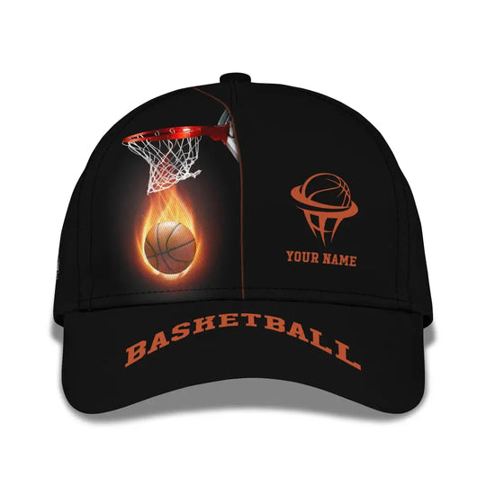 Unisex Cap, Personalized Basketball Classic Cap, Basketball Hat, Gift for Basketball Lovers style option 1