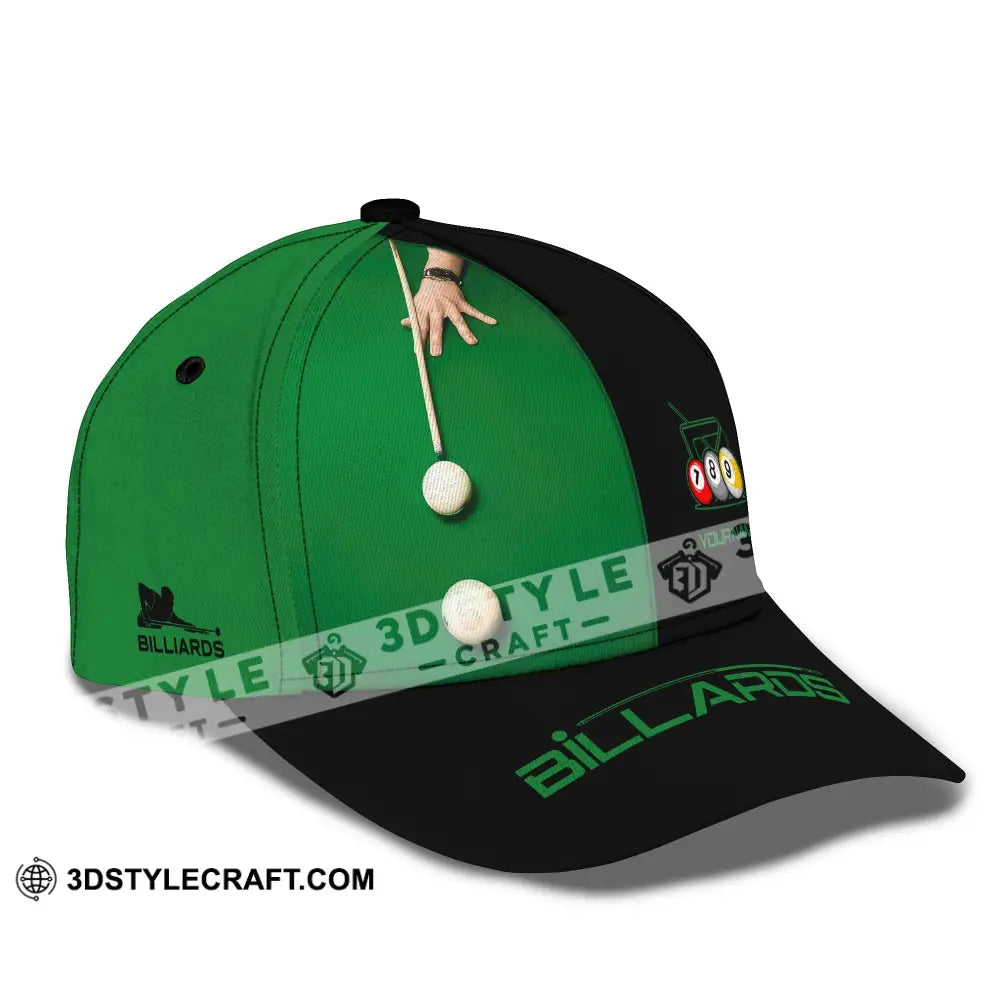 Unisex Cap Personalized Billiard Classic Hat Gift For Lovers T-Shirt