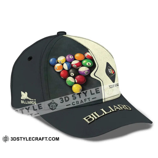 Unisex Cap, Personalized Billiards Classic Cap, Billiards Hat, Gift for Billiards Lovers style option 3
