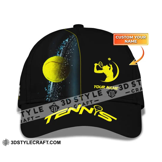 Unisex Cap, Personalized Tennis Classic Cap, Tennis Hat, Gift for Tennis Lovers style option 1