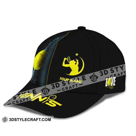 Unisex Cap, Personalized Tennis Classic Cap, Tennis Hat, Gift for Tennis Lovers style option 2