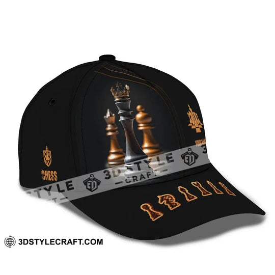 Unisex Chess Classic Cap, Custom Chess Hat, Chess Lover Gift style option 3
