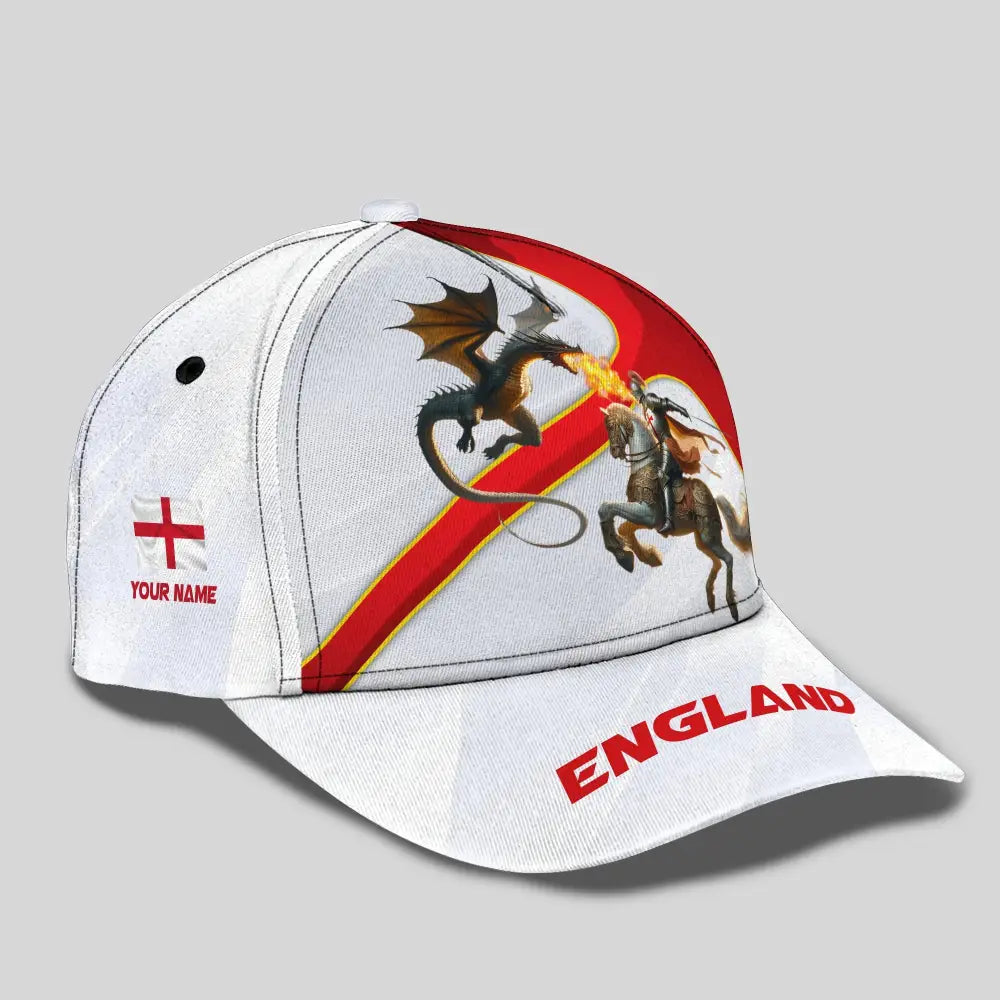 Unisex Classic Cap England English Hat Knight Apparel T-Shirt