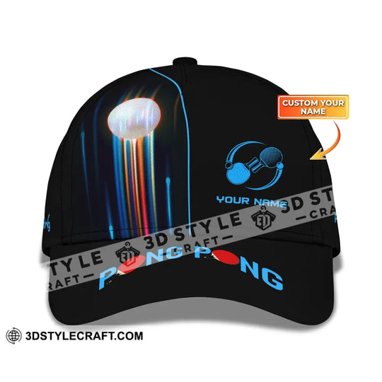 Unisex Classic Cap, Ping Pong Classic Cap, Table Tennis, Ping Pong Club Clothing style option 1