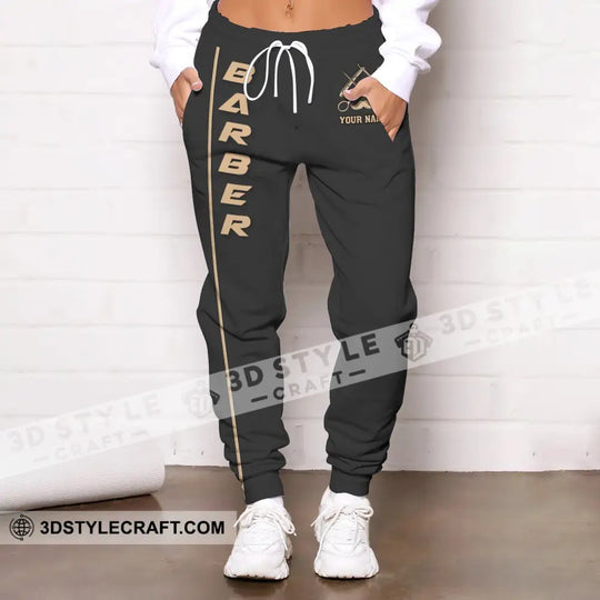 Unisex Clothing, Barber Jogger, Barber Sportwear, Jogger Pant For Men and Women style option 2