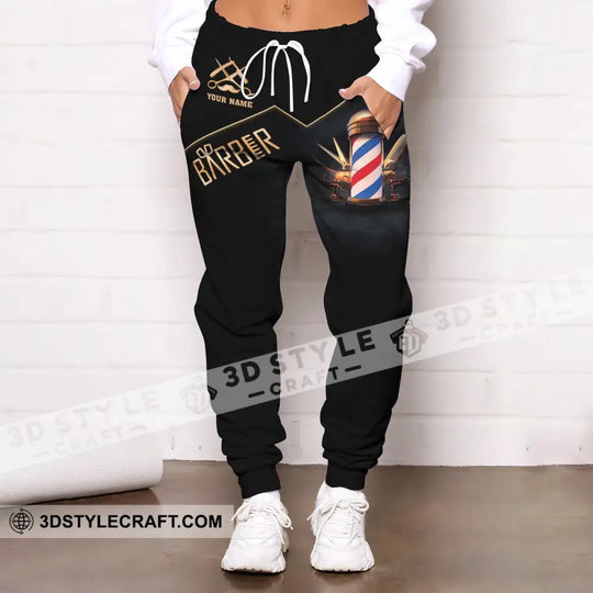 Unisex Clothing, Barber Jogger, Barber Sportwear, Jogger Pant For Men and Women Barber style option 2