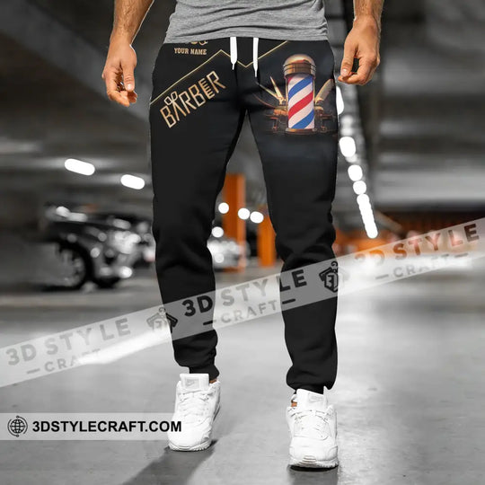 Unisex Clothing, Barber Jogger, Barber Sportwear, Jogger Pant For Men and Women Barber style option 4