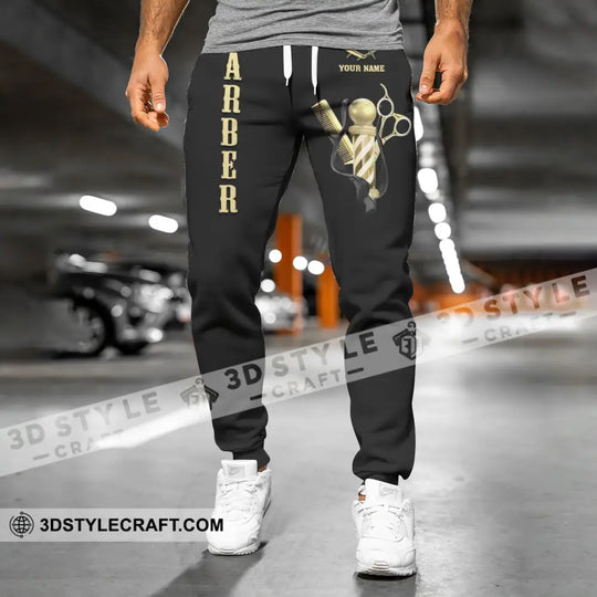 Unisex Clothing, Barber Jogger, Barber Sportwear, Jogger Pant For Men and Women style option 4