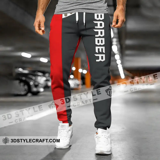 Unisex Clothing, Barber Jogger, Barber Sportwear, Jogger Pant For Men and Women style option 2