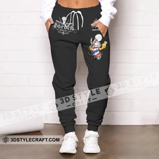 Unisex Clothing, Barber Jogger, Barber Sportwear, Jogger Pant For Men and Women style option 2