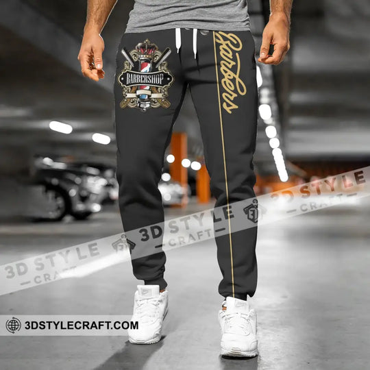 Unisex Clothing, Barber Jogger, Barber Sportwear, Jogger Pant For Men and Women style option 3