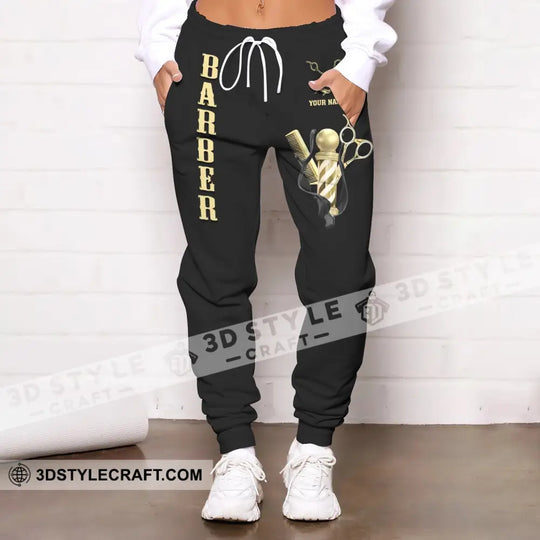 Unisex Clothing, Barber Jogger, Barber Sportwear, Jogger Pant For Men and Women style option 2