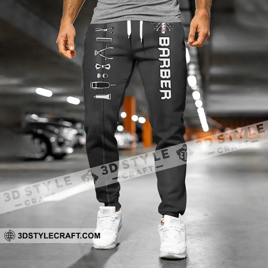Unisex Clothing, Barber Jogger, Barber Sportwear, Jogger Pant For Men and Women style option 3