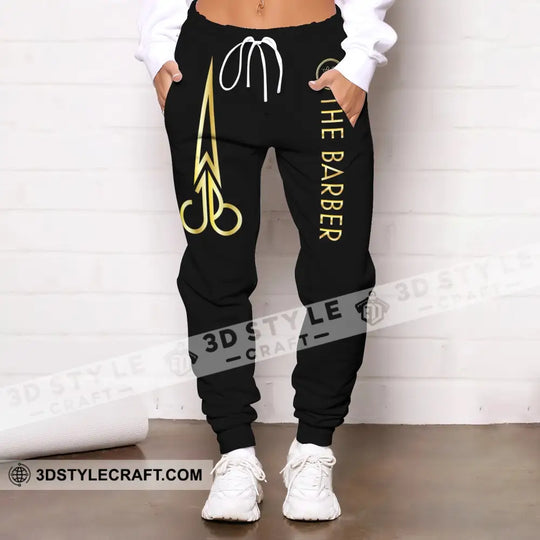 Unisex Clothing, Barber Jogger, Barber Sportwear, Jogger Pant For Men and Women style option 1