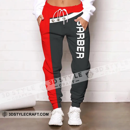 Unisex Clothing, Barber Jogger, Barber Sportwear, Jogger Pant For Men and Women style option 1