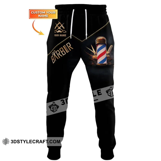 Unisex Clothing, Barber Jogger, Barber Sportwear, Jogger Pant For Men and Women Barber style option 1