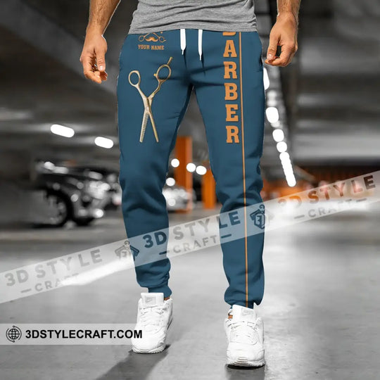 Unisex Clothing, Custom Barber Jogger, Barber Sportwear, Jogger Pants For Men and Women style option 2