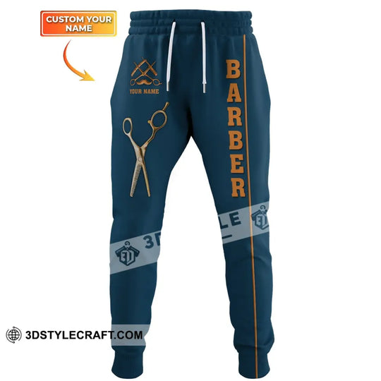 Unisex Clothing, Custom Barber Jogger, Barber Sportwear, Jogger Pants For Men and Women style option 1