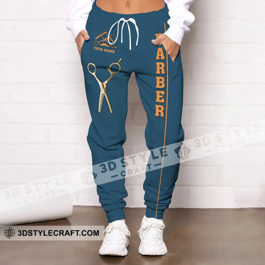 Unisex Clothing, Custom Barber Jogger, Barber Sportwear, Jogger Pants For Men and Women style option 3