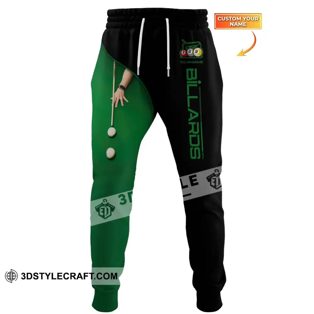 Unisex Clothing Custom Billiard Jogger Pants Gift For Lovers S