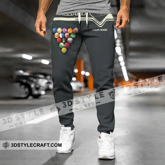 Unisex Clothing, Custom Billiards Jogger, Billiards Jogger Pants, Gift for Billiards Lovers style option 2