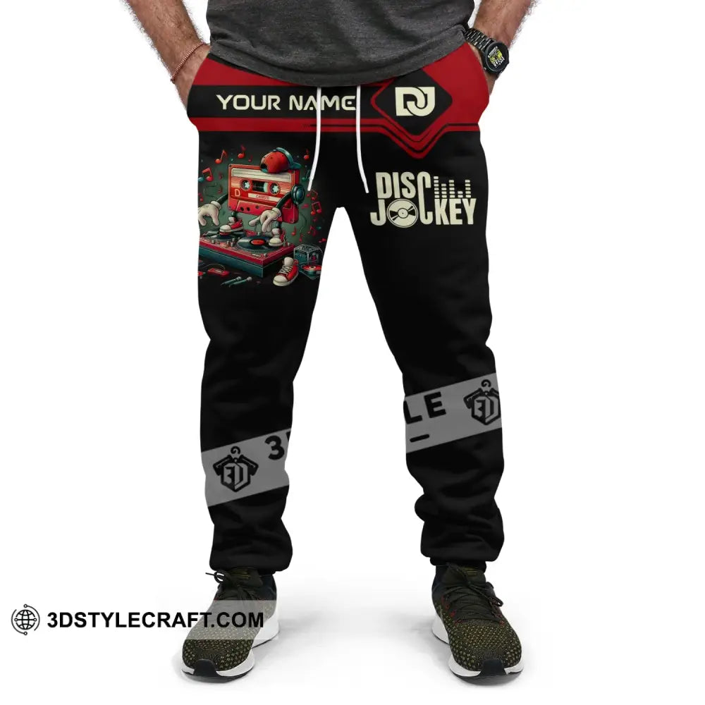 Unisex Clothing Custom Disc Jockey Jogger Pants Gift For Dj