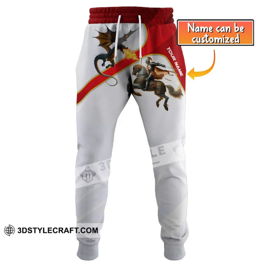 Unisex Clothing, Custom England Jogger, English Jogger Pants, England Knight style option 1