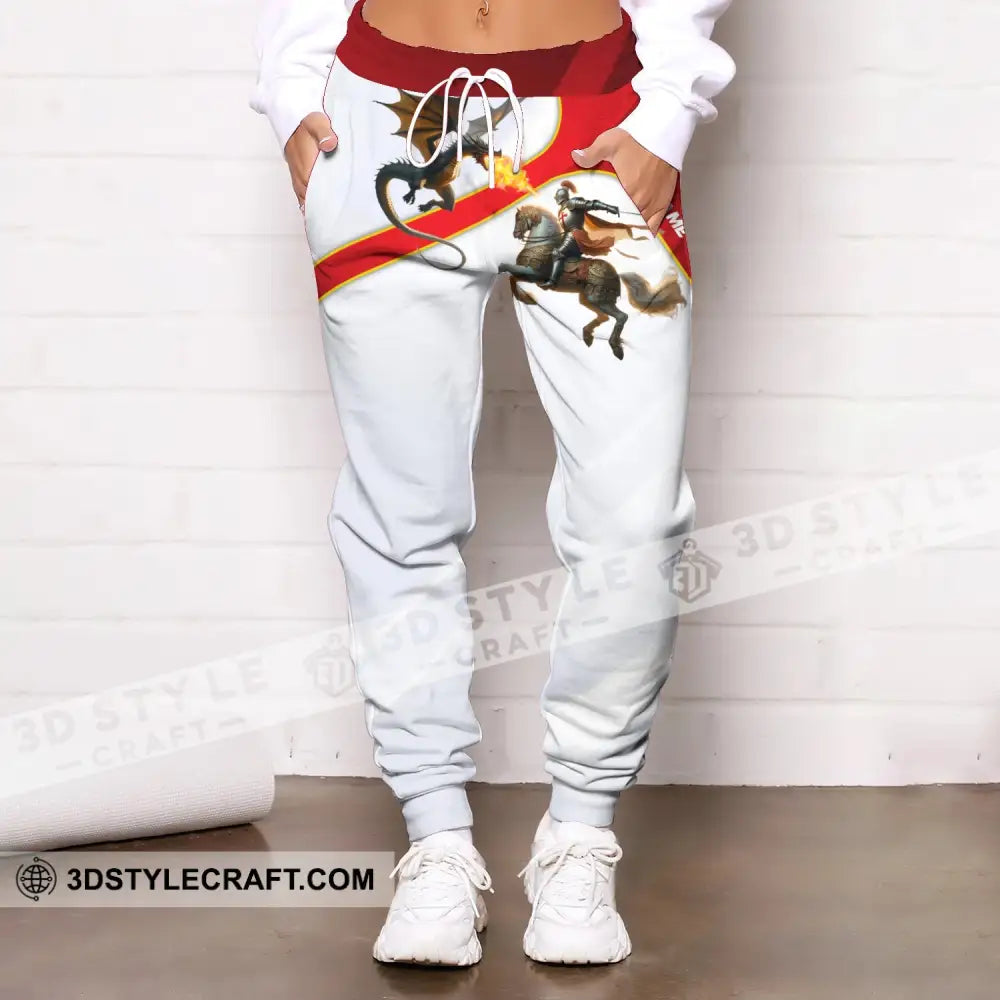 Unisex Clothing Custom England Jogger English Pants Knight