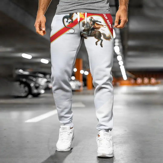 Unisex Clothing, Custom England Jogger, English Jogger Pants, England Knight style option 2