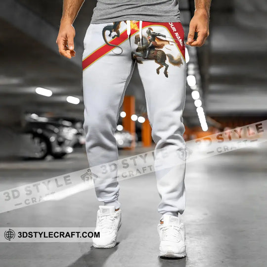 Unisex Clothing, Custom England Jogger, English Jogger Pants, England Knight style option 2