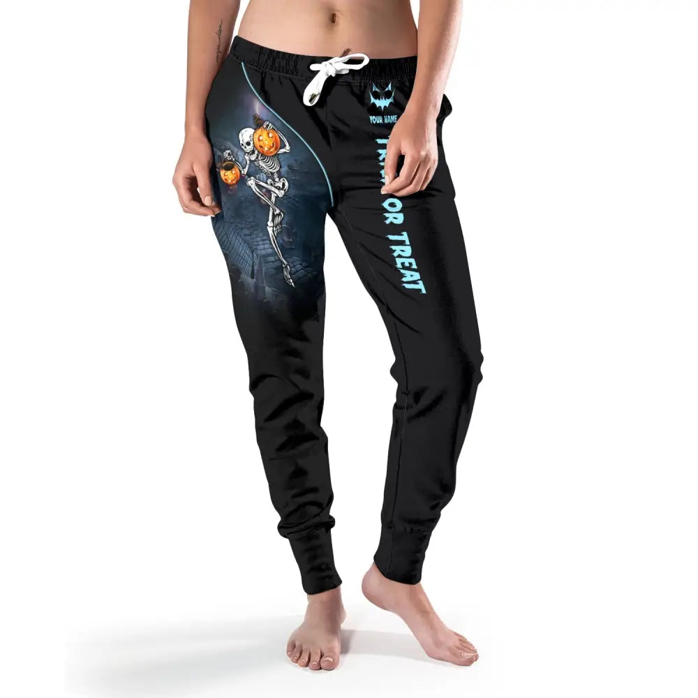 Unisex Clothing Custom Halloween Jogger Trick Or Treat Pants For