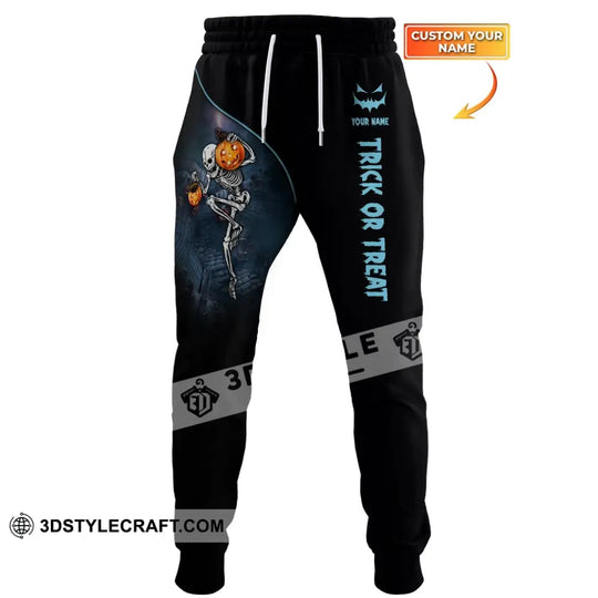 Unisex Clothing, Custom Halloween Jogger, Trick or Treat, Jogger Pants For Halloween style option 1