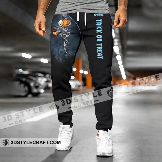 Unisex Clothing, Custom Halloween Jogger, Trick or Treat, Jogger Pants For Halloween style option 4