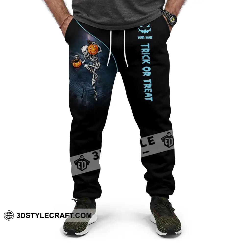 Unisex Clothing Custom Halloween Jogger Trick Or Treat Pants For