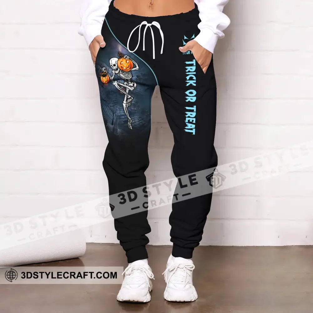 Unisex Clothing Custom Halloween Jogger Trick Or Treat Pants For