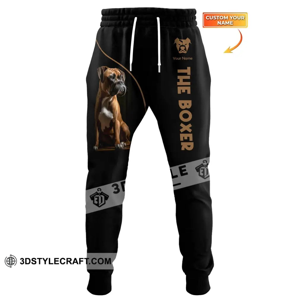 Unisex Clothing Custom Jogger The Boxer Dog Pants For Pet Lovers S