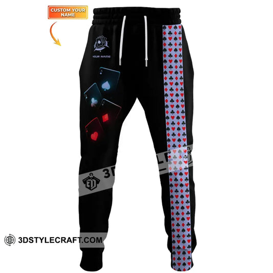 Unisex Clothing Custom Name Poker Jogger Pants Casino