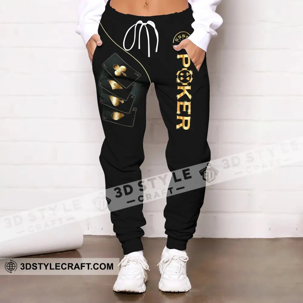 Unisex Clothing Custom Name Poker Jogger Pants Casino