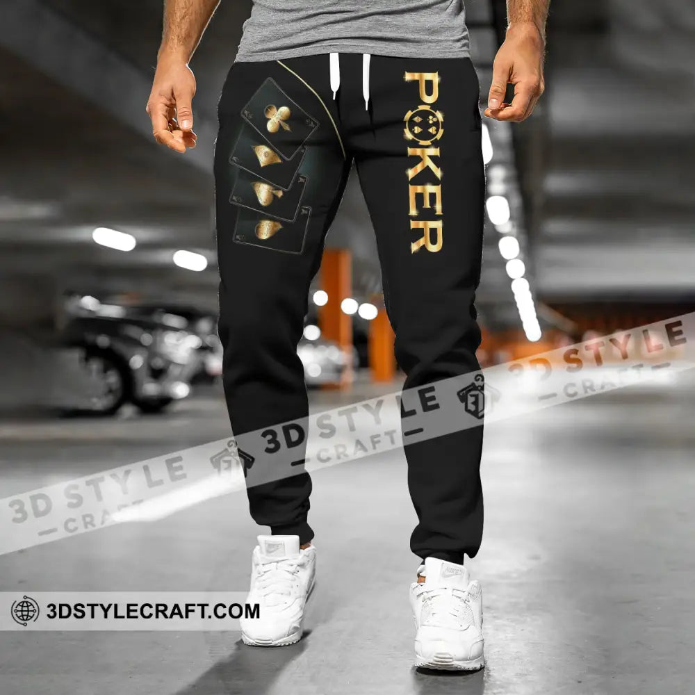 Unisex Clothing Custom Name Poker Jogger Pants Casino