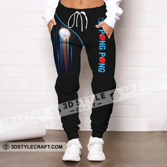 Unisex Clothing, Custom Ping Pong Jogger, Ping Pong Pants, Ping Pong Club Clothing style option 4