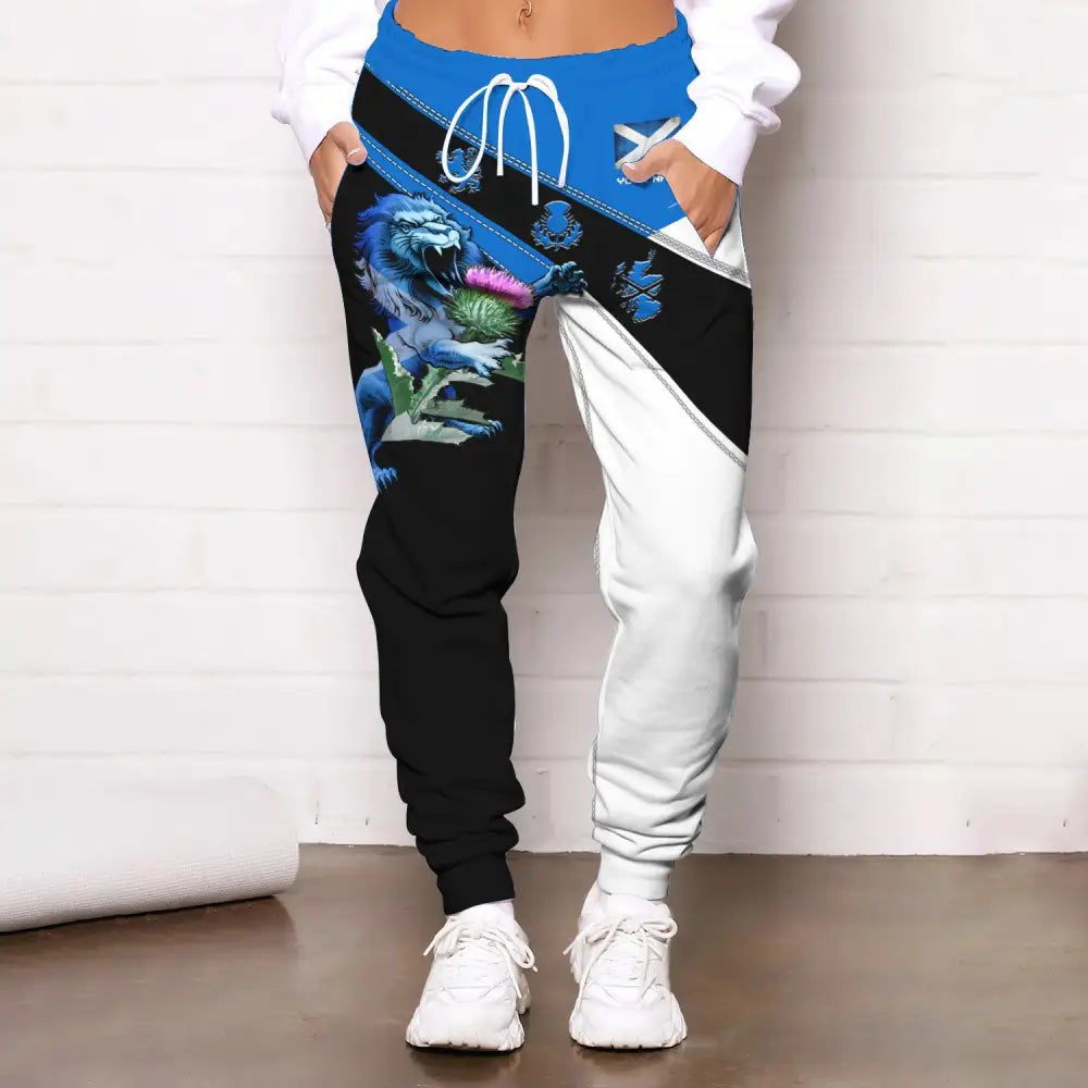 Unisex Clothing Custom Scotland Jogger Pants Lion