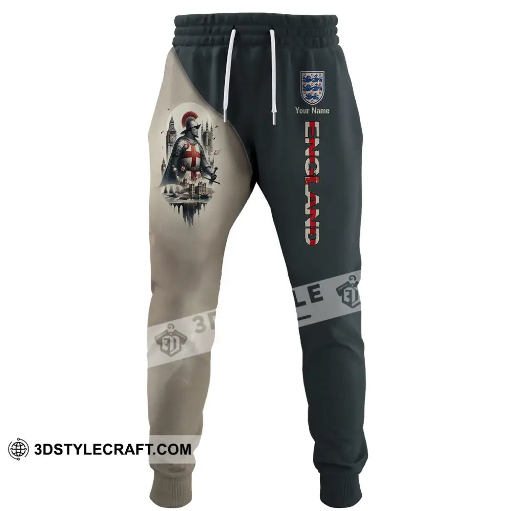 Unisex Pants - Custom Name 3D England Chevalier