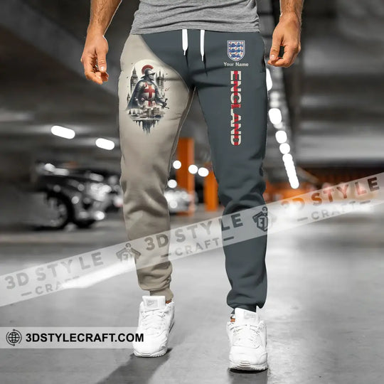 Unisex Pants - Custom Name 3D Pants - England Chevalier Pants style option 4