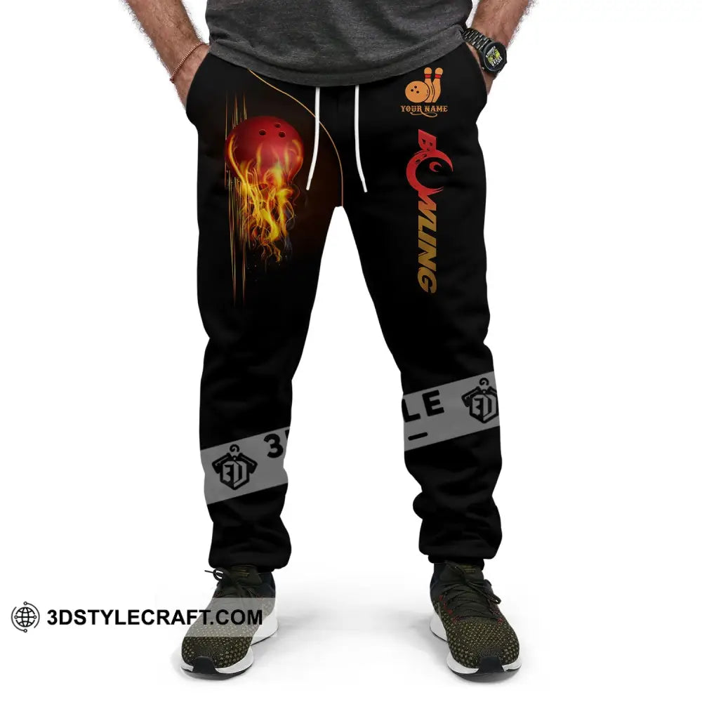 Unisex Pants - Custom Name Fire Bowling