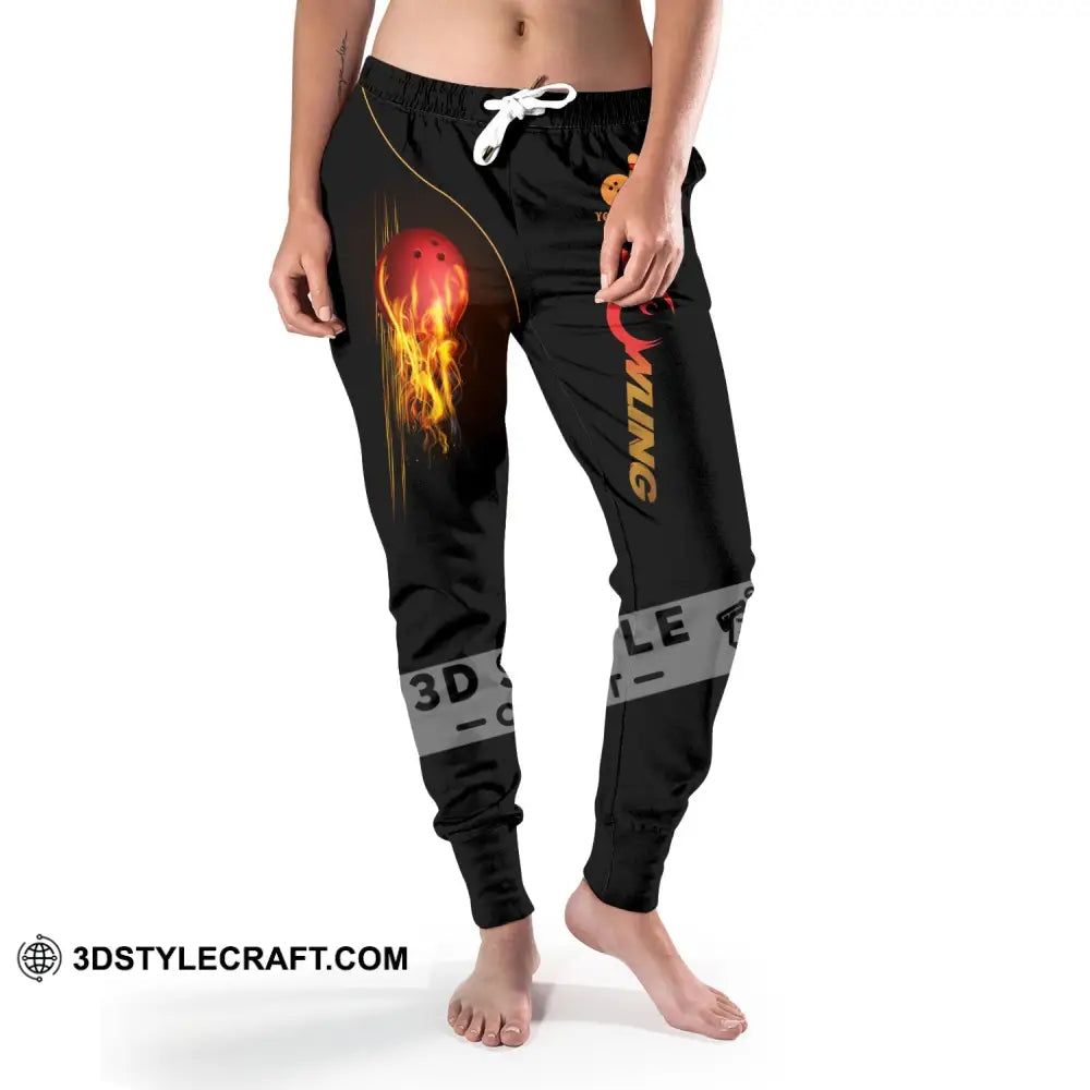 Unisex Pants - Custom Name Fire Bowling